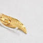 Vintage Gold-Tone Textured Willow Leaf Brooch – Ladies Costume Jewellery