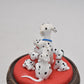 Disney 101 Dalmatians Figurines Inside Glass Dome