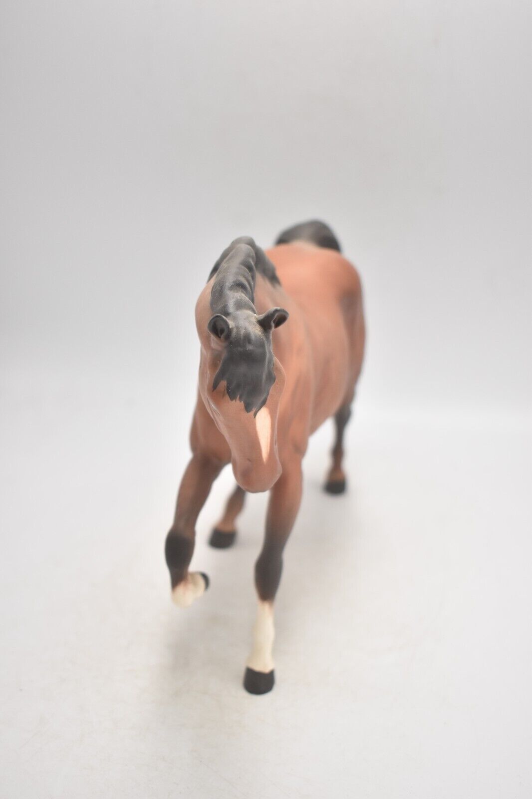 Vintage Beswick Matt Brown Prancing Horse Figurine Statue Ornament