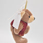 Vintage Artist Teddy Bear in a Red Waistcoat and Bow Tie