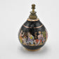 Vintage Painted Enamel Solid Small Decorative Perfume Bottle Greek Mythology