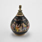 Vintage Painted Enamel Solid Small Decorative Perfume Bottle Greek Mythology