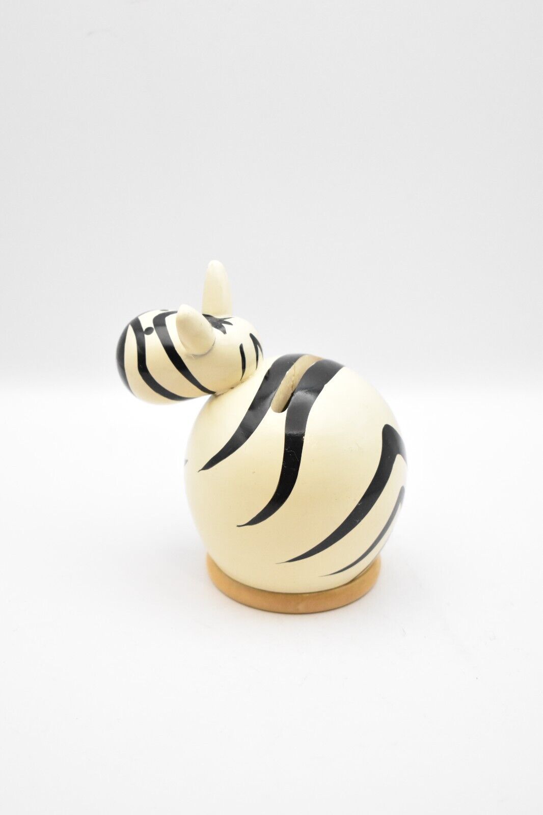 Vintage Zebra Novelty Money Box Piggy Bank Coin Bank Collectible