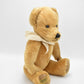 Vintage Merrythought Mohair Teddy Bear with White Ribbon Tagged