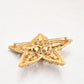 Vintage 1950s La Roco Star Brooch Colourful Jewel Tone Rhinestones Gold tone