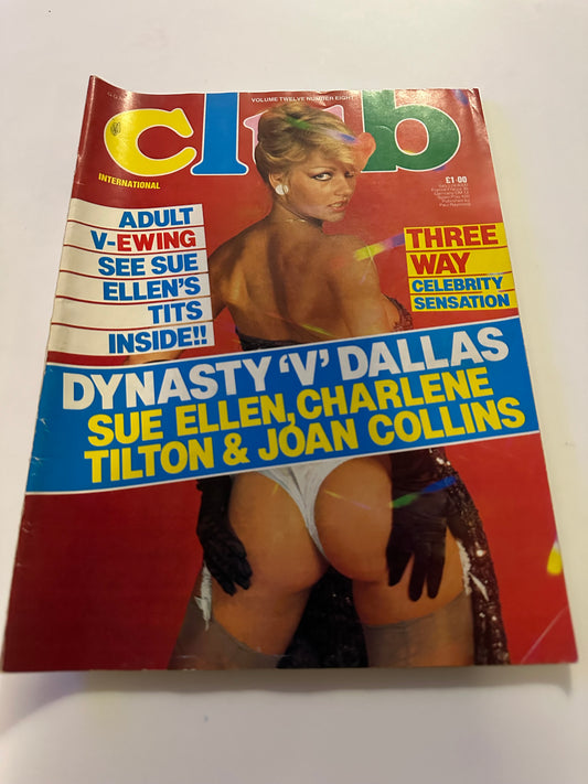 Vintage Club International Paul Raymond Magazine Volume 12 Number 8 1983 Adult Magazine