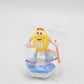 M&M's Yellow Peanut Character Skier Cake Topper Sealed