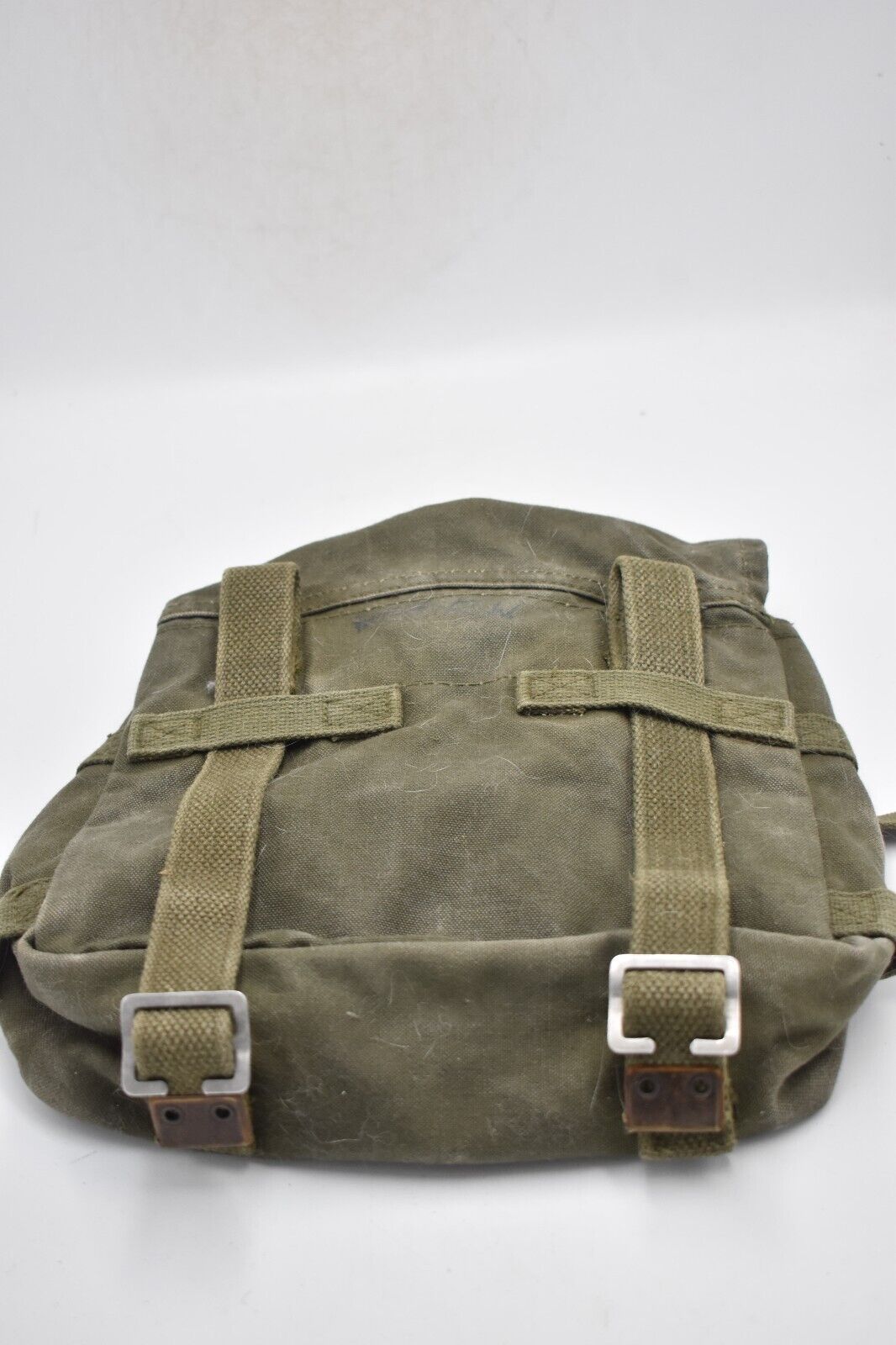 Vintage 1960s German Army Small Pack – Khaki Green, Military Surplus,