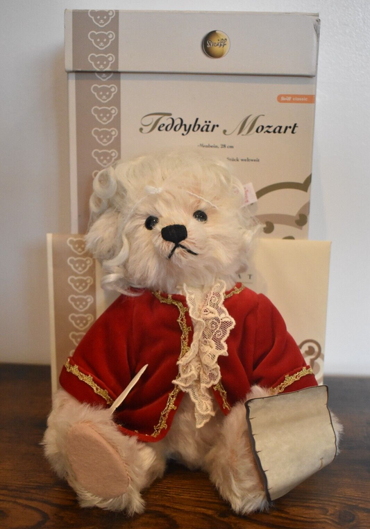 Steiff Mozart Musical Teddy Bear 656408 Limited Edition Retired Boxed