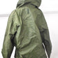 Vintage 1970s Army RAF Olive Green Foul Weather Waterproof Jacket Chest 46"