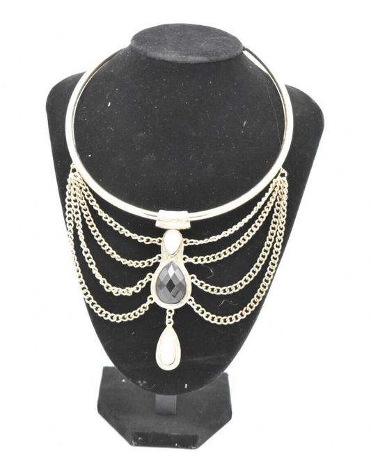 Vintage Oversized Statement Piece Choker Necklace Costume Jewellery Ladies