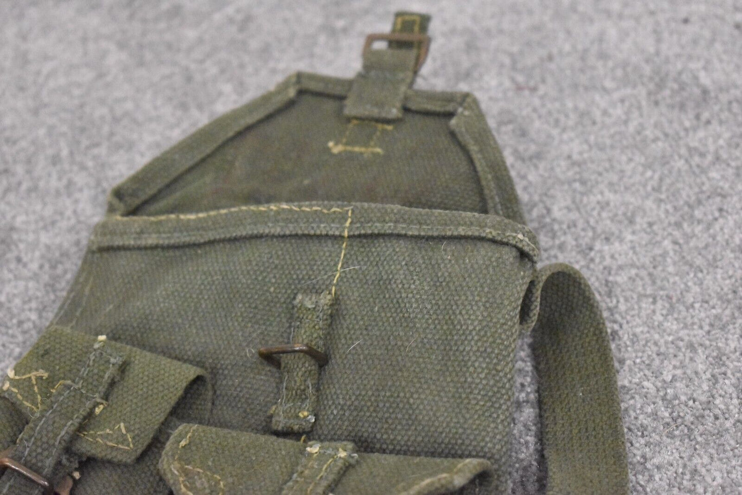 British Army 1950s Bren Barrel / Spare Parts Webbing Case Carrier