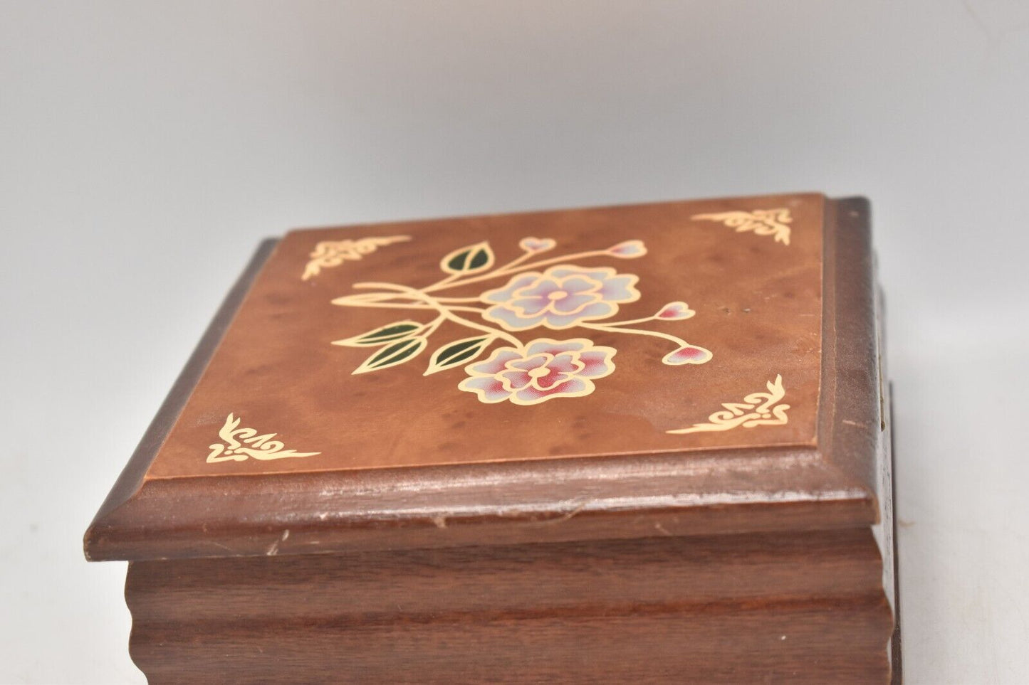 Vintage Wooden Decorative Jewellery Box, Trinket Box, Storage Box