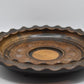 Vintage Hand Carved Wooden Bowl Retro Rustic Wood Plate Trinket Dish Key Tidy