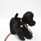 Vintage Hermann Poodle Black Mohair Jointed, Glass Eyes Dog Teddy Bear