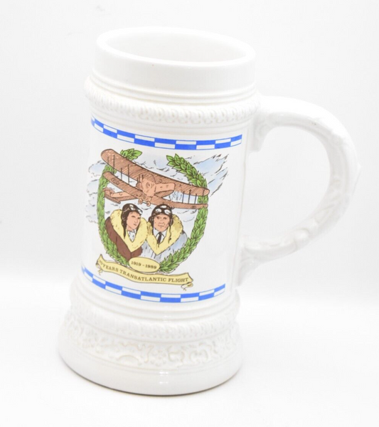 Gerz Stein Vintage 70 Years Transatlantic Flight Tankard Beer Mug Beer Stein