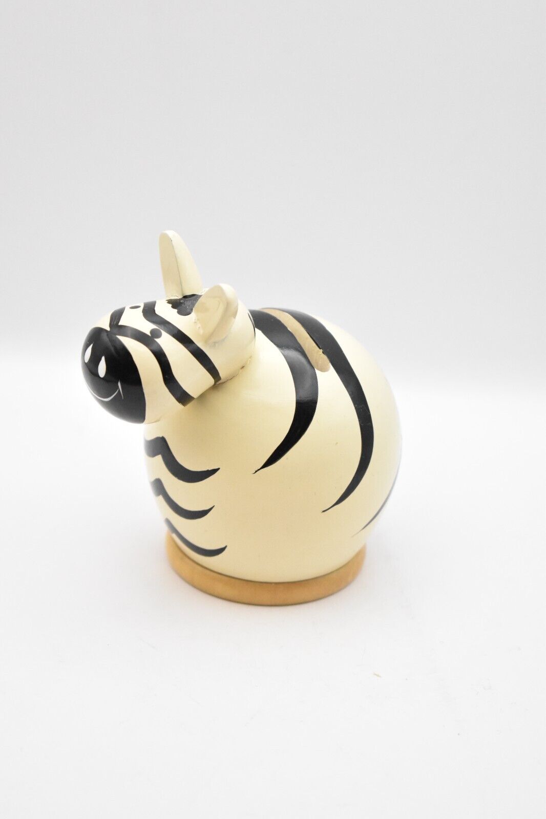 Vintage Zebra Novelty Money Box Piggy Bank Coin Bank Collectible