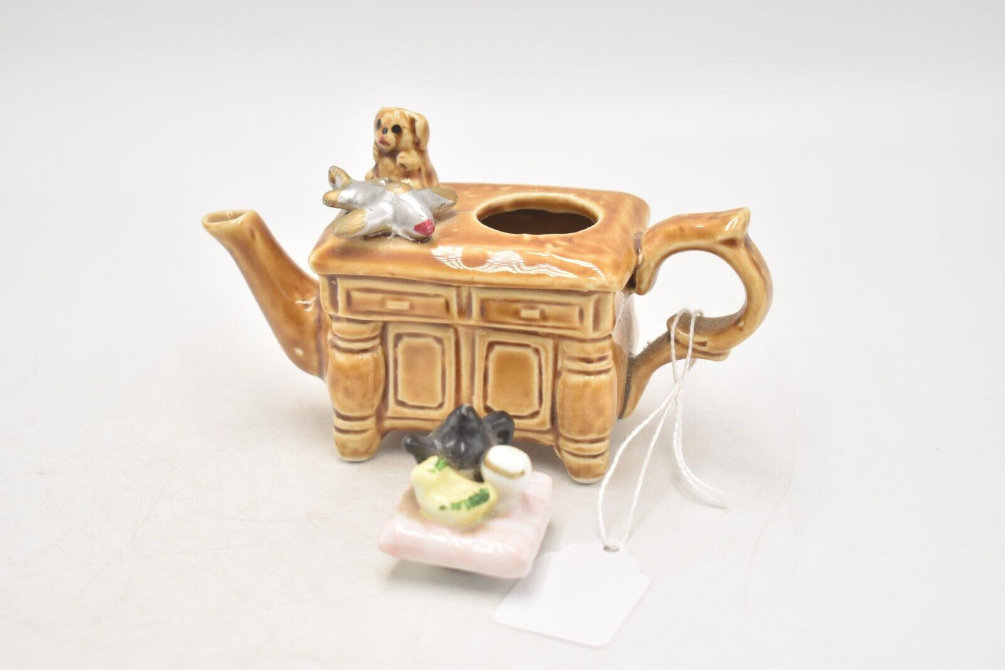 Vintage Toy Box Teapot Novelty Decorative Collectible