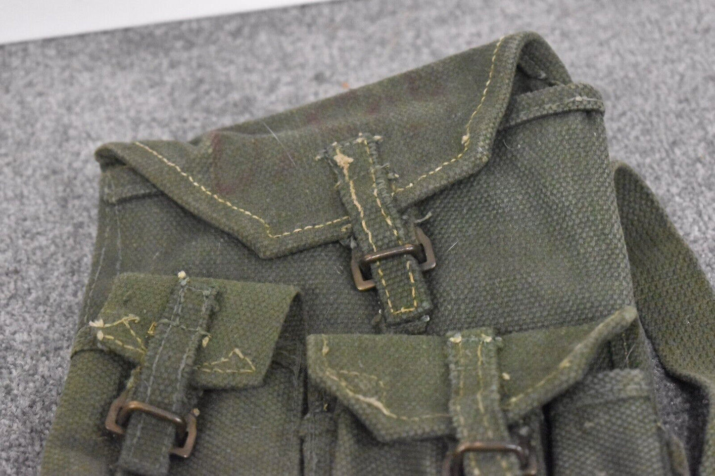 British Army 1950s Bren Barrel / Spare Parts Webbing Case Carrier