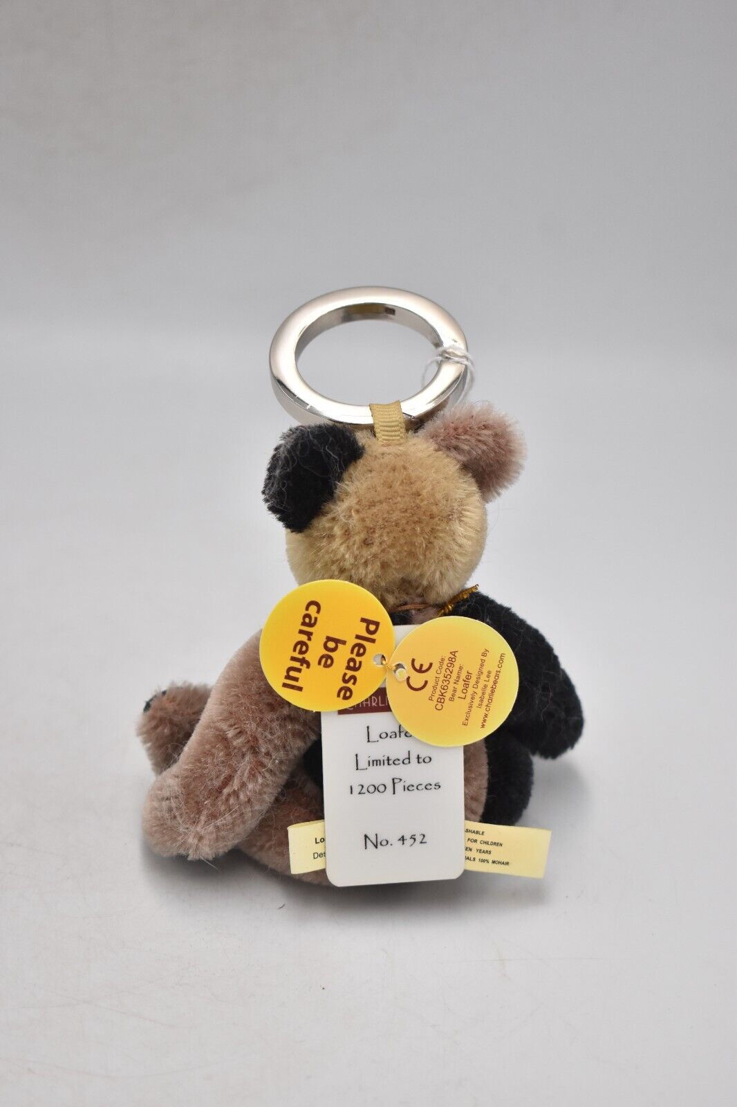 Charlie Bears Loafer Mohair Keyring – Limited Edition Retired & Tagged