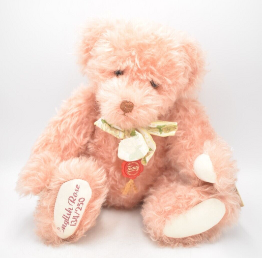 Hermann English Rose Teddy Bear Limited Edition Retired & Tagged