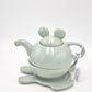 Vintage Disney Mickey Mouse Tea for One Teapot & Cup Green