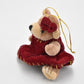 Vintage Artist Teddy Bear in a Dress Mini Plush Ornament/ Decoration