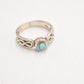 Vintage Sterling Silver 925 & Abalone Mother of Pearl Ring – Size P 1/2