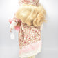 Vintage Porcelain Doll and Baby Doll Blonde Hair, Blue Eyes and Pink Dress