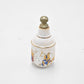 Vintage Hand Painted Enamel Decorative Perfume Bottle Greek Mythology White