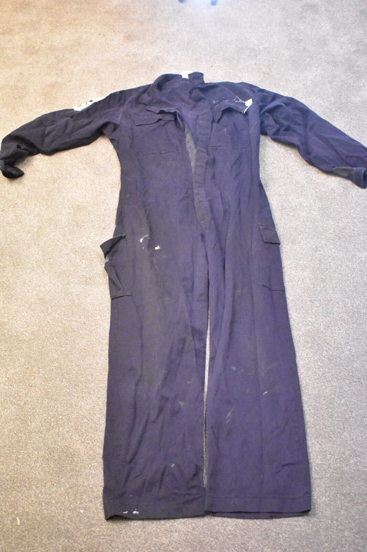 British Royal Navy Weapons Engineer Blue Coveralls Overalls Size 180/108