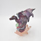 Mythical Purple Gothic Fantasy Dragon Figurine Ornament Statue