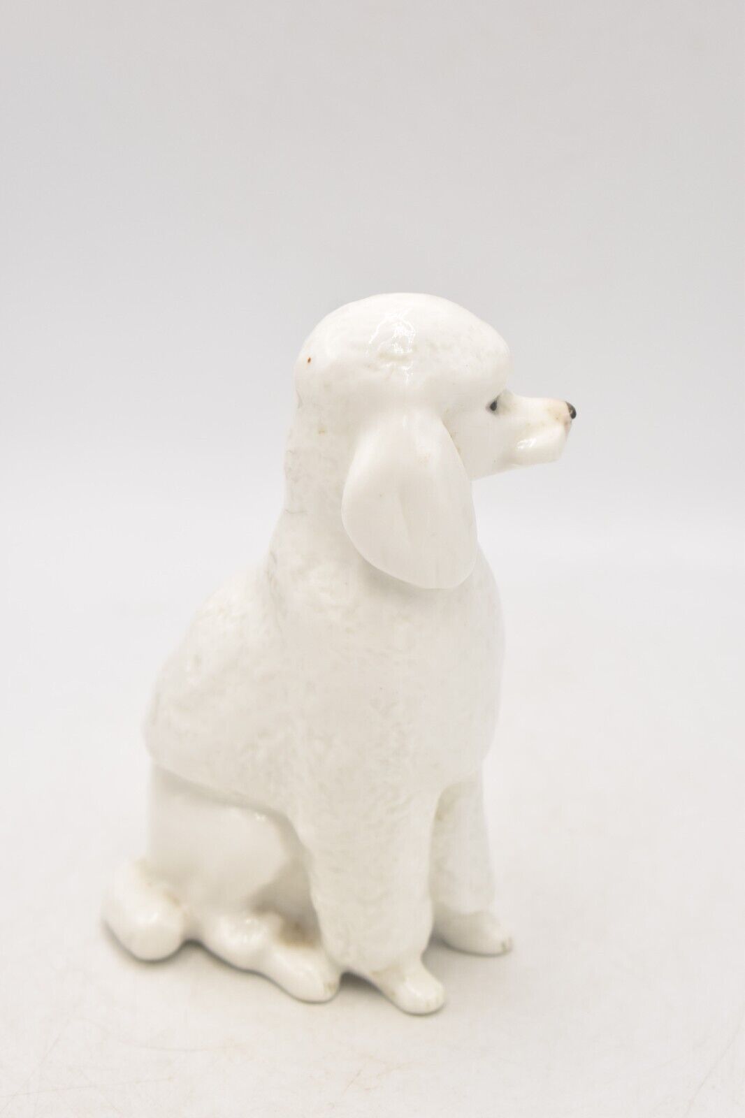 Vintage Lomonosov Poodle Dog Figurine, Statue, Ornament Made in USSR 1970s