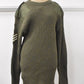 British Army Olive Green Wool Jumper – Royal Artillery Pullover, 40" Chest