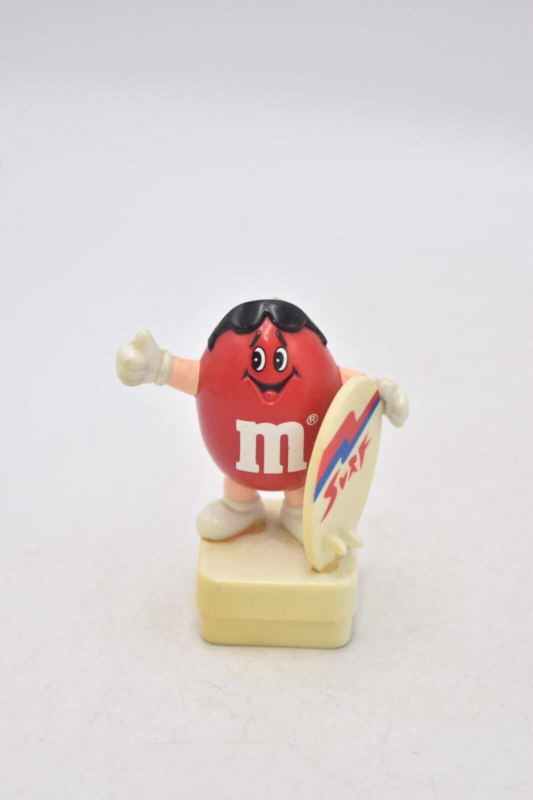 M&M's Red Peanut Character Surfer Cake Topper 1993