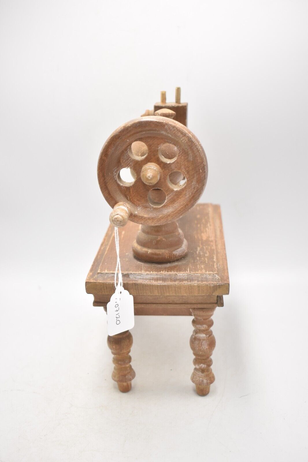 Vintage Wooden Toy Sewing Machine Display Piece