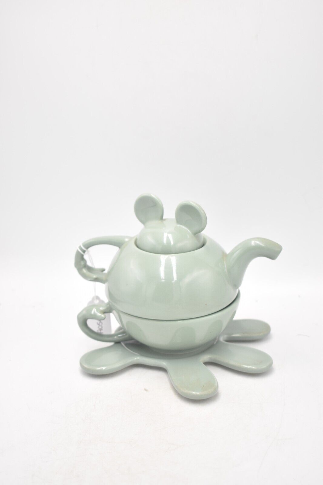 Vintage Disney Mickey Mouse Tea for One Teapot & Cup Green