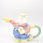 Vintage OCI Omnibus Gardening Pig Teapot Novelty Decorative Collectible