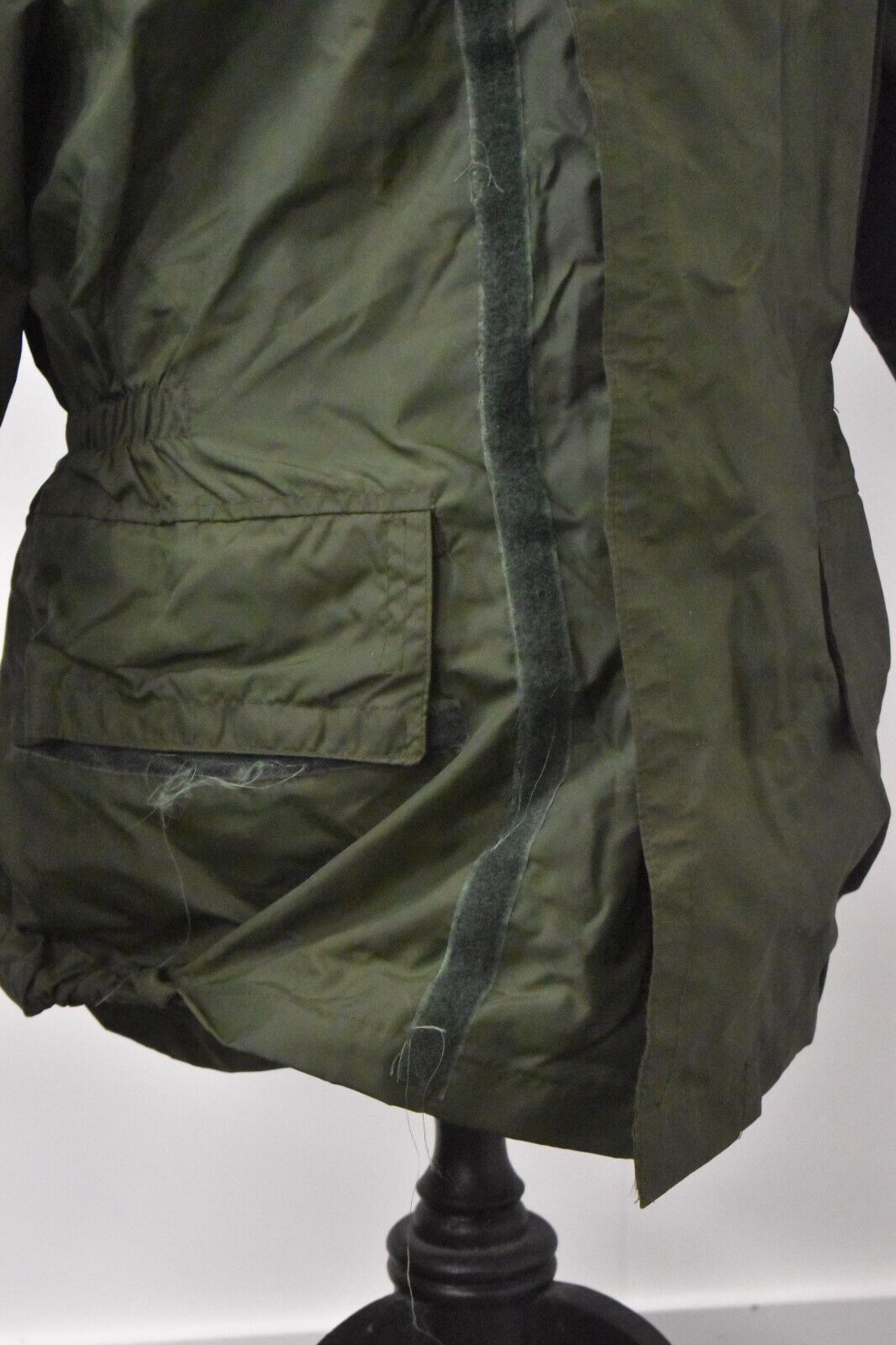 Vintage 1970s Army RAF Olive Green Foul Weather Waterproof Jacket Chest 46"