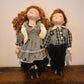 Vintage Genuine Porcelain Dolls Lisa and Jack Kissing Dolls Retired & Tagged