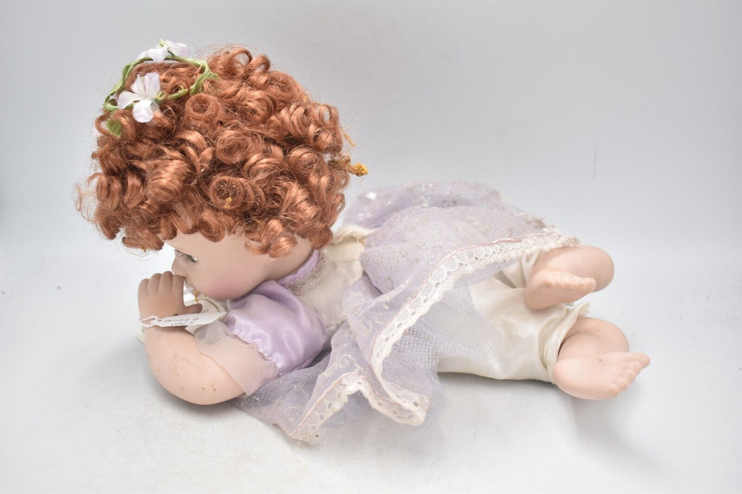 Vintage Genuine Porcelain Doll Nightsong Retired & Tagged Ginger Hair, Blue Eyes