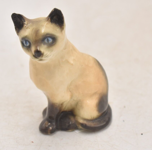 Vintage West German Goebel Siamese Cat Figurine Statue Ornament Decorative