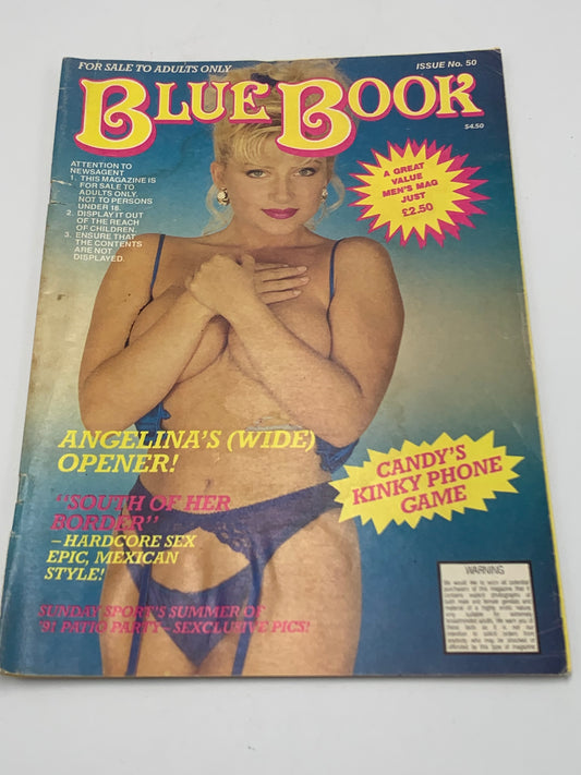 Vintage Blue Book Mens Magazine Issue Number 50 Adult Magazine