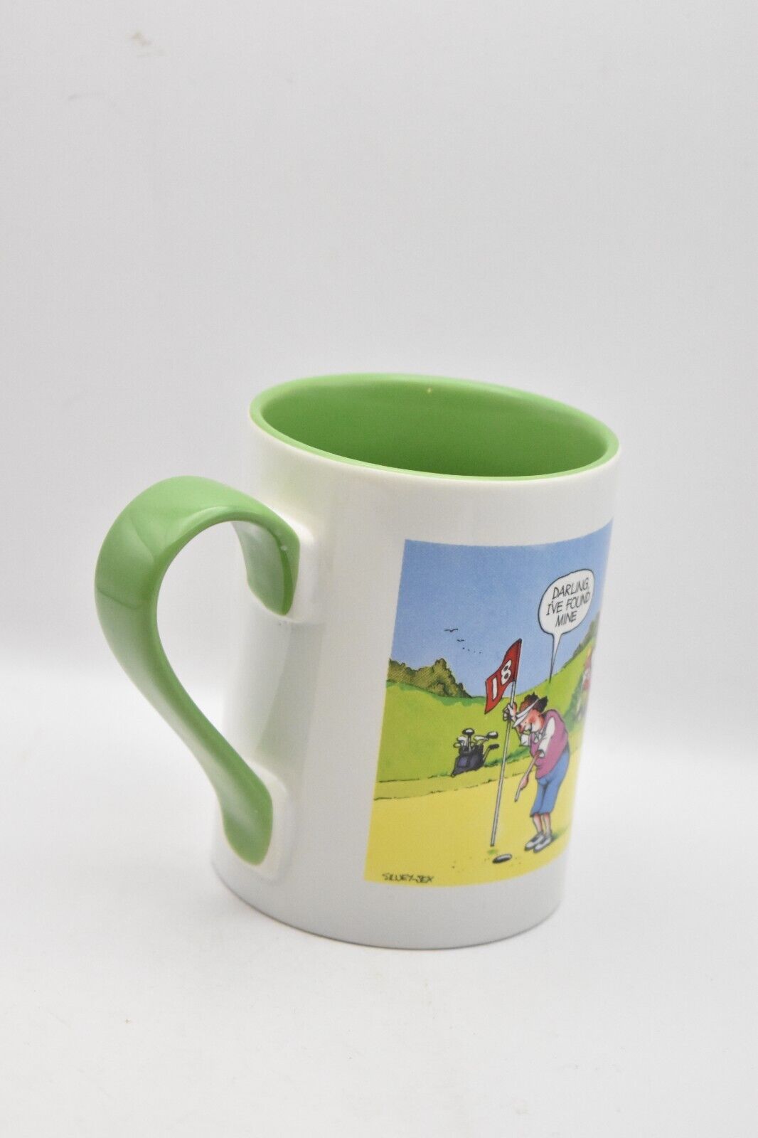 Russ Berrie & Co Novelty Golf Mug Darling I've Found Mine Coffee Mug Tea Cup