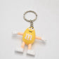 M&M's Yellow Character Rubber Keyring