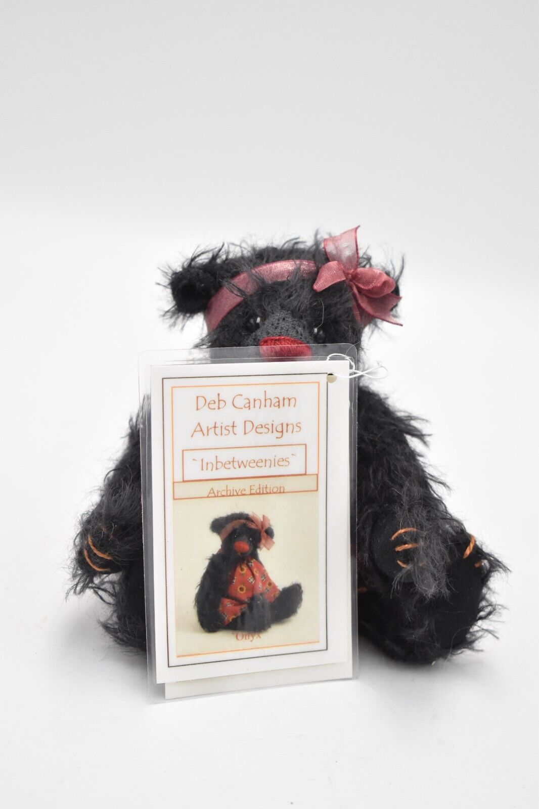 Deb Canham Onyx Inbetweenie Limited Edition Retired & Tagged Artist Teddy Bear