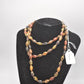 Vintage Retro Multi Colour Beaded Ladies Long Necklace Costume Jewellery 60cm