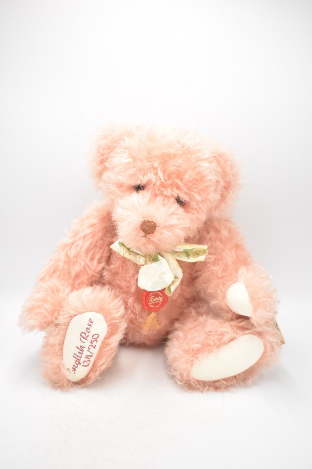 Hermann English Rose Teddy Bear Limited Edition Retired & Tagged