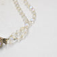 Vintage 1950s Exquisite Aurora Borealis Crystal Glass 2-Strand Necklace 50cm