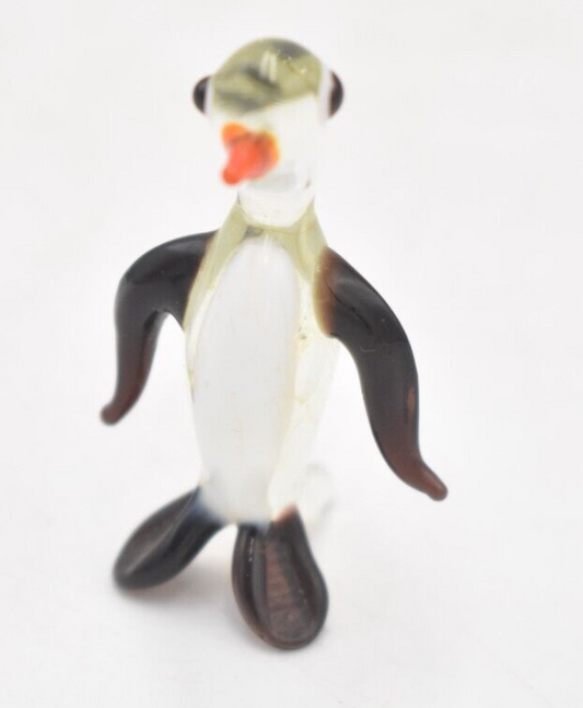 Vintage Murano Art Glass Penguin Figurine Statue Ornament